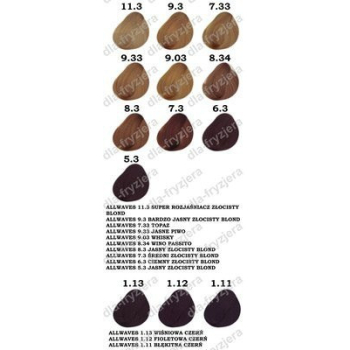 ALLWAVES FARBA DO WŁOSÓW 4.0 sredni braz 100ml